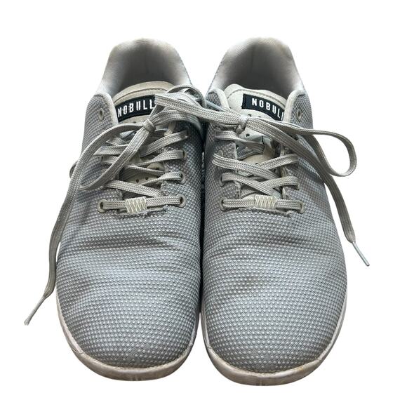 NOBULL SuperFabric Trainer Sneakers Unisex M10.5/W12 Gray Low Top Athleisure - Picture 2 of 9